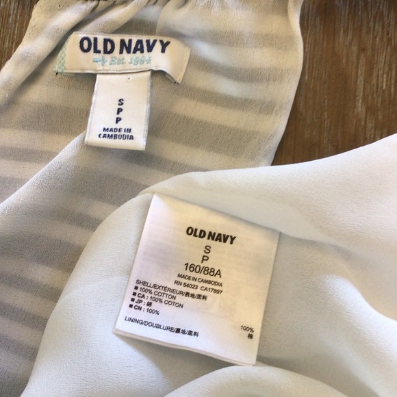 Old Navy Womens Navy & Yellow Striped Sleeveless Fit And Flare Dress Size Small - Picture 7 of 8